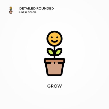 Vektör simgesini büyüt. Modern vektör illüstrasyon kavramları. Düzenlemesi ve kişiselleştirmesi kolay.