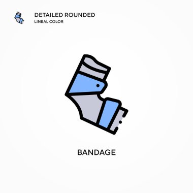 Sargı vektör simgesi. Modern vektör illüstrasyon kavramları. Düzenlemesi ve kişiselleştirmesi kolay.