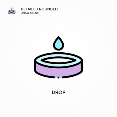 Vektör simgesini bırak. Modern vektör illüstrasyon kavramları. Düzenlemesi ve kişiselleştirmesi kolay.