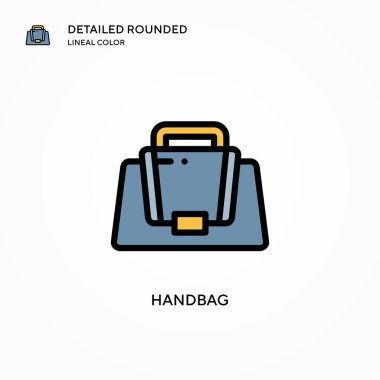 Çanta vektör simgesi. Modern vektör illüstrasyon kavramları. Düzenlemesi ve kişiselleştirmesi kolay.