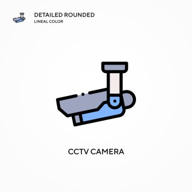 Kamera vektör simgesi. Modern vektör illüstrasyon kavramları. Düzenlemesi ve kişiselleştirmesi kolay.