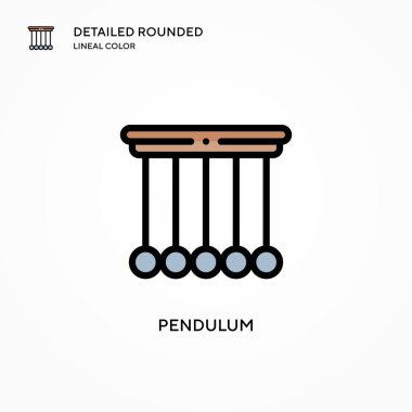 Sarkacı vektör simgesi. Modern vektör illüstrasyon kavramları. Düzenlemesi ve kişiselleştirmesi kolay.