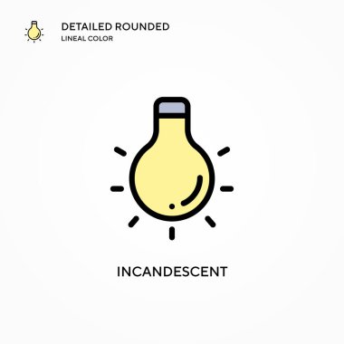 Yanan vektör simgesi. Modern vektör illüstrasyon kavramları. Düzenlemesi ve kişiselleştirmesi kolay.