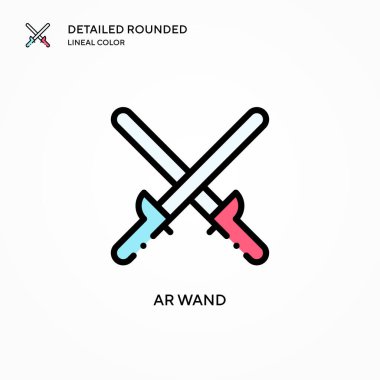 Ar çubuk vektör simgesi. Modern vektör illüstrasyon kavramları. Düzenlemesi ve kişiselleştirmesi kolay.