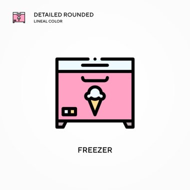 Dondurucu vektör simgesi. Modern vektör illüstrasyon kavramları. Düzenlemesi ve kişiselleştirmesi kolay.