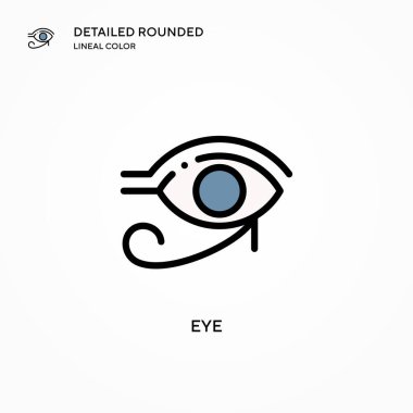 Göz vektör simgesi. Modern vektör illüstrasyon kavramları. Düzenlemesi ve kişiselleştirmesi kolay.