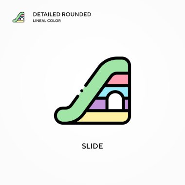 Kaydırma vektör simgesi. Modern vektör illüstrasyon kavramları. Düzenlemesi ve kişiselleştirmesi kolay.