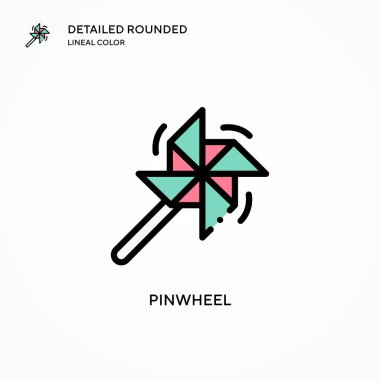 Fırıldak vektör simgesi. Modern vektör illüstrasyon kavramları. Düzenlemesi ve kişiselleştirmesi kolay.