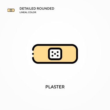 Alçı vektör simgesi. Modern vektör illüstrasyon kavramları. Düzenlemesi ve kişiselleştirmesi kolay.