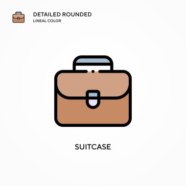 Çanta vektör simgesi. Modern vektör illüstrasyon kavramları. Düzenlemesi ve kişiselleştirmesi kolay.