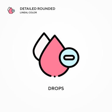 Vektör simgesini düşürür. Modern vektör illüstrasyon kavramları. Düzenlemesi ve kişiselleştirmesi kolay.