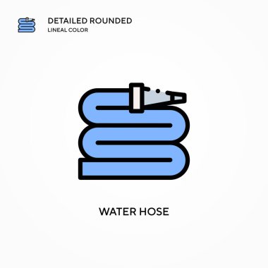 Su hortumu vektör simgesi. Modern vektör illüstrasyon kavramları. Düzenlemesi ve kişiselleştirmesi kolay.