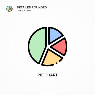 Pasta grafik vektör simgesi. Modern vektör illüstrasyon kavramları. Düzenlemesi ve kişiselleştirmesi kolay.