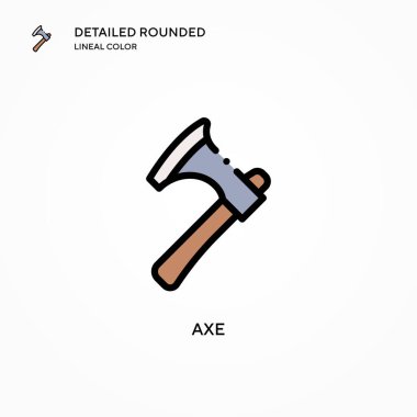 Axe vektör simgesi. Modern vektör illüstrasyon kavramları. Düzenlemesi ve kişiselleştirmesi kolay.