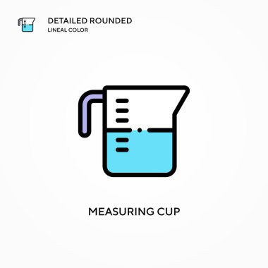 Kap vektör simgesi ölçülüyor. Modern vektör illüstrasyon kavramları. Düzenlemesi ve kişiselleştirmesi kolay.