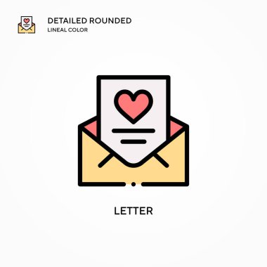 Harf vektör simgesi. Modern vektör illüstrasyon kavramları. Düzenlemesi ve kişiselleştirmesi kolay.