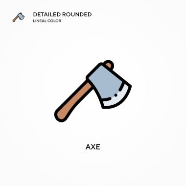 Axe vektör simgesi. Modern vektör illüstrasyon kavramları. Düzenlemesi ve kişiselleştirmesi kolay.