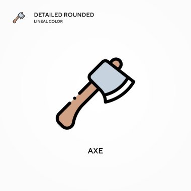 Axe vektör simgesi. Modern vektör illüstrasyon kavramları. Düzenlemesi ve kişiselleştirmesi kolay.