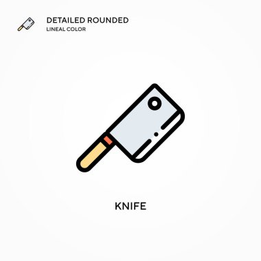 Bıçak vektör simgesi. Modern vektör illüstrasyon kavramları. Düzenlemesi ve kişiselleştirmesi kolay.