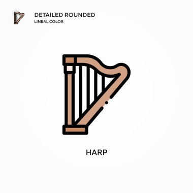 Arp vektör simgesi. Modern vektör illüstrasyon kavramları. Düzenlemesi ve kişiselleştirmesi kolay.