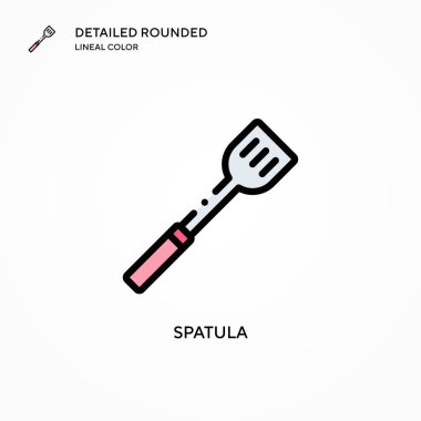 Spatula vektör simgesi. Modern vektör illüstrasyon kavramları. Düzenlemesi ve kişiselleştirmesi kolay.