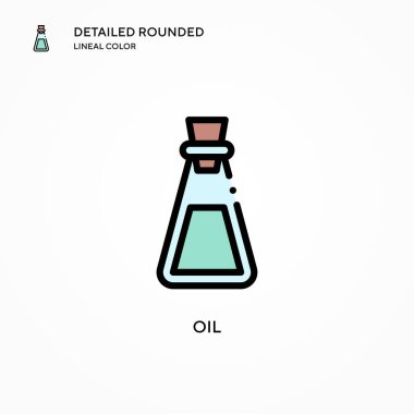 Yağ vektör simgesi. Modern vektör illüstrasyon kavramları. Düzenlemesi ve kişiselleştirmesi kolay.