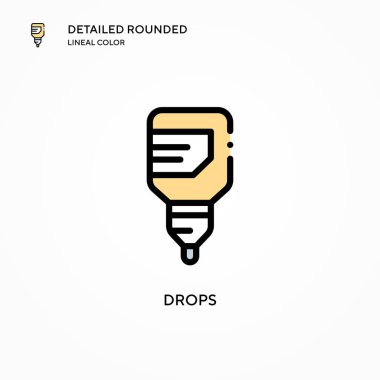 Vektör simgesini düşürür. Modern vektör illüstrasyon kavramları. Düzenlemesi ve kişiselleştirmesi kolay.