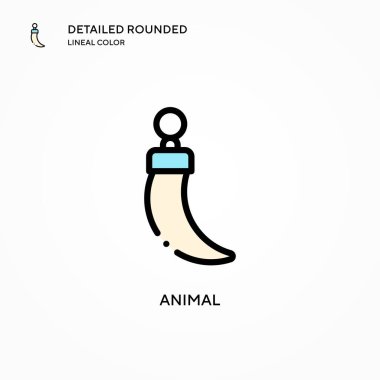 Hayvan vektör simgesi. Modern vektör illüstrasyon kavramları. Düzenlemesi ve kişiselleştirmesi kolay.