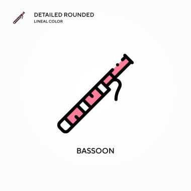 Bason vektör simgesi. Modern vektör illüstrasyon kavramları. Düzenlemesi ve kişiselleştirmesi kolay.