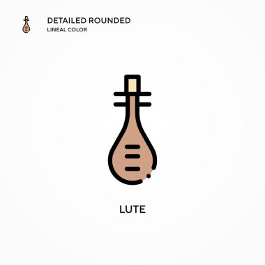 Lavta vektör simgesi. Modern vektör illüstrasyon kavramları. Düzenlemesi ve kişiselleştirmesi kolay.