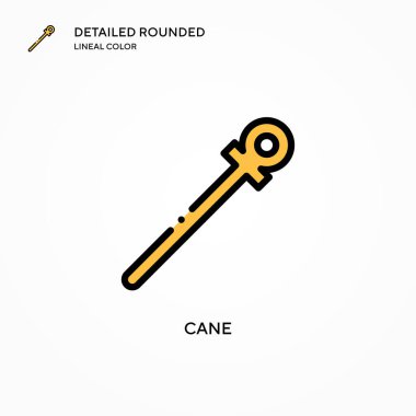 Cane vektör simgesi. Modern vektör illüstrasyon kavramları. Düzenlemesi ve kişiselleştirmesi kolay.