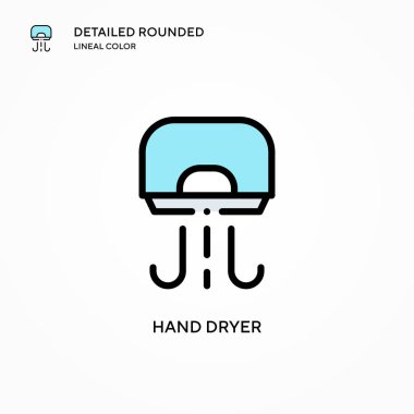 El kurutma vektör simgesi. Modern vektör illüstrasyon kavramları. Düzenlemesi ve kişiselleştirmesi kolay.