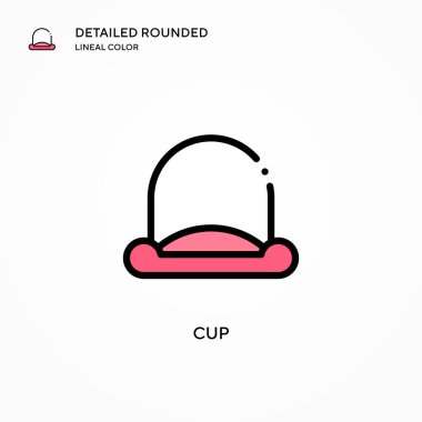 Kap vektör simgesi. Modern vektör illüstrasyon kavramları. Düzenlemesi ve kişiselleştirmesi kolay.