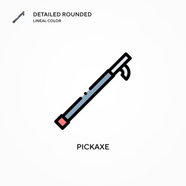 Kazma vektör simgesi. Modern vektör illüstrasyon kavramları. Düzenlemesi ve kişiselleştirmesi kolay.
