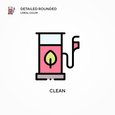 Temiz vektör simgesi. Modern vektör illüstrasyon kavramları. Düzenlemesi ve kişiselleştirmesi kolay.