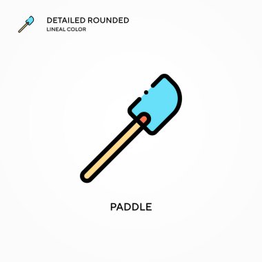 Kürek vektör simgesi. Modern vektör illüstrasyon kavramları. Düzenlemesi ve kişiselleştirmesi kolay.
