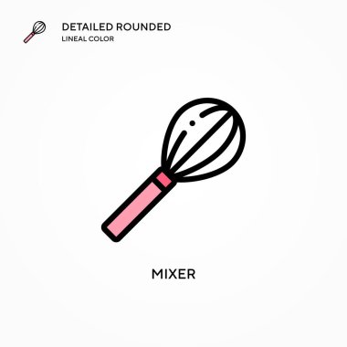 Karıştırıcı vektör simgesi. Modern vektör illüstrasyon kavramları. Düzenlemesi ve kişiselleştirmesi kolay.