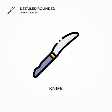 Bıçak vektör simgesi. Modern vektör illüstrasyon kavramları. Düzenlemesi ve kişiselleştirmesi kolay.