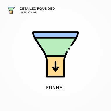Huni vektör simgesi. Modern vektör illüstrasyon kavramları. Düzenlemesi ve kişiselleştirmesi kolay.