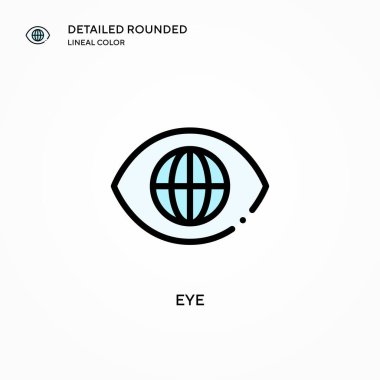 Göz vektör simgesi. Modern vektör illüstrasyon kavramları. Düzenlemesi ve kişiselleştirmesi kolay.