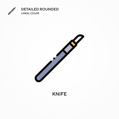 Bıçak vektör simgesi. Modern vektör illüstrasyon kavramları. Düzenlemesi ve kişiselleştirmesi kolay.