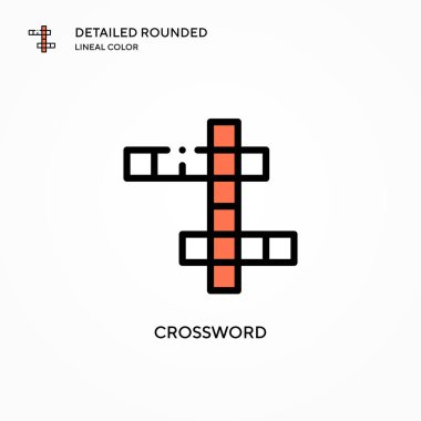 Bulmaca vektör simgesi. Modern vektör illüstrasyon kavramları. Düzenlemesi ve kişiselleştirmesi kolay.