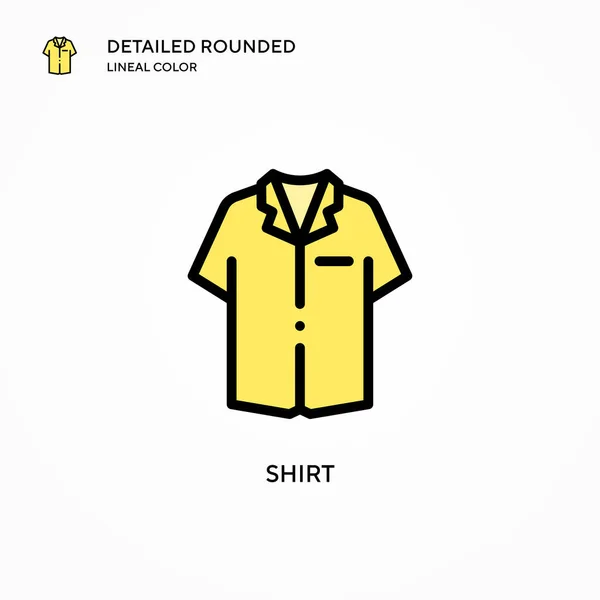 Camisa Vector Icono Conceptos Modernos Ilustración Vectorial Fácil Editar Personalizar — Archivo Imágenes Vectoriales