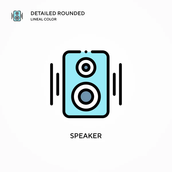 Speaker Vectoricoon Moderne Vector Illustratie Concepten Eenvoudig Bewerken Aan Passen — Stockvector