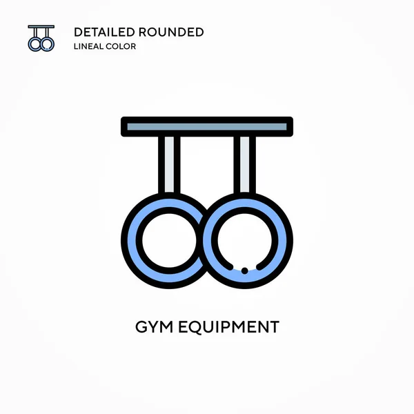 Εικονίδιο Διανυσματικού Εξοπλισμού Γυμναστηρίου Σύγχρονες Έννοιες Διανυσματικής Απεικόνισης Εύκολο Επεξεργαστείτε — Διανυσματικό Αρχείο