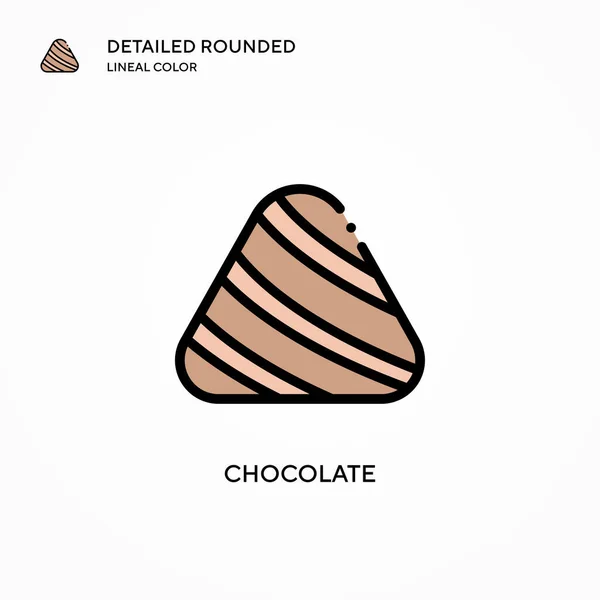 Icono Vector Chocolate Conceptos Modernos Ilustración Vectorial Fácil Editar Personalizar — Archivo Imágenes Vectoriales