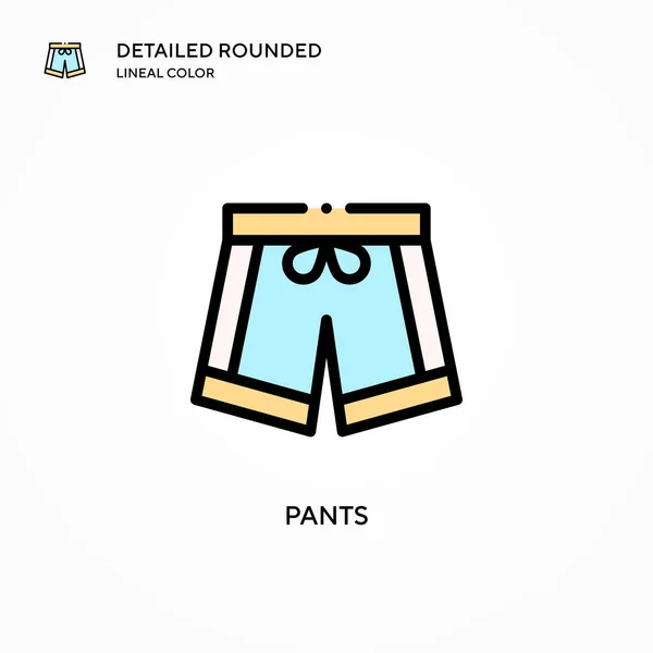 Pantalones Icono Vector Conceptos Modernos Ilustración Vectorial Fácil Editar Personalizar — Archivo Imágenes Vectoriales