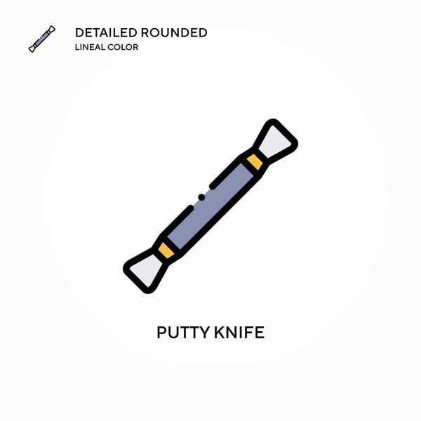 Putty knife vector icon. Modern vector illustration concepts. Easy to edit and customize.