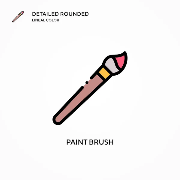 Paint Brush Vector Icon Modern Vector Illustration Concepts Easy Edit — Stock Vector