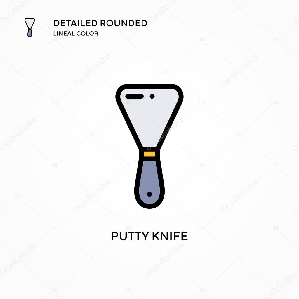 Putty knife vector icon. Modern vector illustration concepts. Easy to edit and customize.